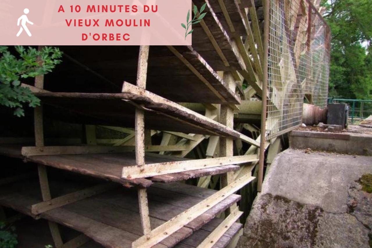 Suite Jungle - Jardin, Netflix Et Parking - Le Manoir Aux Pommes Orbec Exterior foto